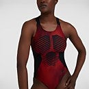 Womens Pro Endurance+ Swimsuit Red & Black