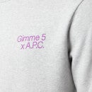 A.P.C. X Gimme Five Men's Eddy Sweatshirt - Heathered Grey
