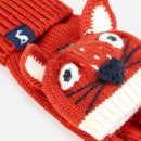 Joules Boys' Chummy Fox Face Gloves - Orange - 3-7 Years