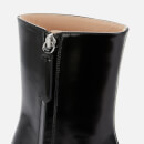 Wandler Women's Isa Leather Heeled Boots - Shiny Black - UK 3