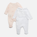 KENZO Newborn Set Of 2 Sleepsuits - Pale Pink - 3-6 months