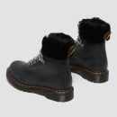 Dr. Martens Women's 1460 Serena Collar Leather 8-Eye Boots - Black - UK 3