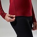 Women's Voyager Tech Tee Long Sleeve Crew -Red
