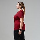 Short Sleeve Voyager Tech T-Shirt für Damen - Dunkelrot