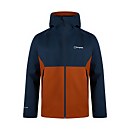 Men's Fellmaster InterActive Waterproof Jacket - Blue / Brown