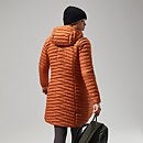 Nula Micro Long Jacket für Damen - Braun