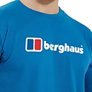 Organic Big Logo Long Sleeve T-Shirt - Blue