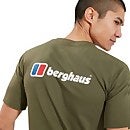 Men's Organic Front & Back Logo T-Shirt - Green