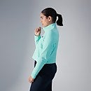 Women's Prism Crop Half Zip Fleece - Turquoise