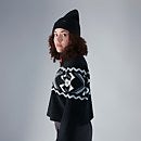 Women's Prism Crop Half Zip Fleece - Black