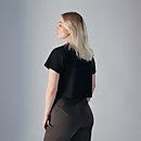 Women's Crop Short Sleeve Tee - Black
