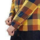 Skawton Long Sleeve Shirt für Herren - Dunkelblau/Braun