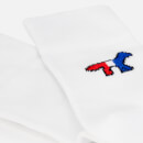 Maison Kitsuné Men's Tricolour Fox Classic Socks - White