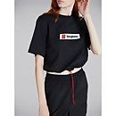 Women's Cropped Toggle Tee - Black