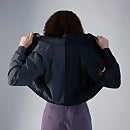 Women's Cropped Co-Ord Wind Waterproof Jacket - Black / Grey