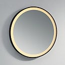 Tetbury Round LED Mirror 600mm - Black