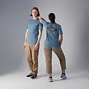 Unisex Aztec Block T-Shirt - Blue