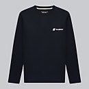 Unisex Kanchenjunga Static Long Sleeve T-Shirts - Black