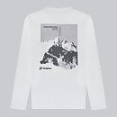 Unisex Kanchenjunga Static Long Sleeve T-Shirts - White