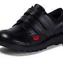 Kickers Junior Kick Lo Twin Velcro Shoes - Black - 2