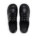Kickers Youth Kick Lo Leather Shoes - Black - 3