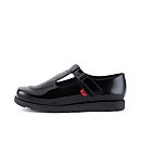 Youth Womens Fragma T-Bar Patent Leather Black