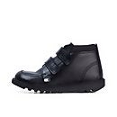 Junior Boys Kick Hi Scuff Leather Black