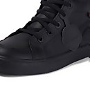 Kickers Junior Tovni Hi Leather Lace Up Boots - Black - 1