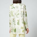 Salvatore Ferragamo Women's Printed Leaf Shirt - Toni Hedren Green - IT 38