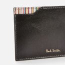 PS Paul Smith Men's Stripe Detail Credit Card Case - Black