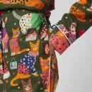 Karen Mabon Women's Fashion Cats Pyjama Set - Green - XS