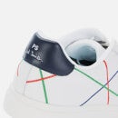 PS Paul Smith Men's Rex Leather Cupsole Trainers - White/Multi Abstract - UK 7