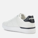 Coach Women's Lowline Leather Cupsole Trainers - Optic White/Midnight Navy - UK 3