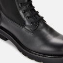 Stuart Weitzman Women's Ande Lift Leather Lace Up Boots - Black - UK 3