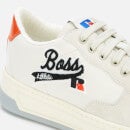 BOSS X Russell Athletic Men's Baltimore Tennis 02 Trainers - Open White - UK 7