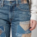 Polo Ralph Lauren Women's Relaxed Boyfriend Patchwork Jeans - Burns Wash - W30