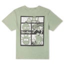 Rick and Morty Monochrome Adventure Unisex T-Shirt - Mint Acid Wash