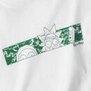 Rick and Morty Portal Heads Oversized Heavyweight T-Shirt - White