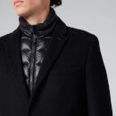 Mackage Men's Skai Wool 3 In 1 Coat with Removable Bib and Down Liner - Black - 40/M