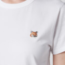 Maison Kitsuné Women's Fox Head Patch T-Shirt - White - S