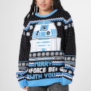 Merry Force Be With You Christmas Knitted Jumper Black