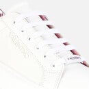 Valentino Shoes Women's Leather Flatform Trainers - White/Purple - UK 3