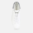 Valentino Shoes Men's Leather Cupsole Trainers - White/Blue - UK 11