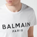 Balmain Men's Printed T-Shirt - White/Black - S
