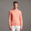 Cotton Knitted Crew Neck Jumper - Burnt Sienna