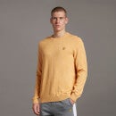 Cotton Knitted Crew Neck Jumper - Sunflower