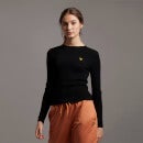 Ribbed Jumper - Jet Black