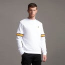 Sleeve Rib Insert Sweatshirt - White