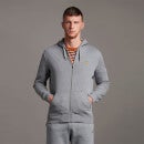 Zip Through Hoodie - Mid Grey Marl