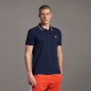 Wide Tipped Polo - Navy